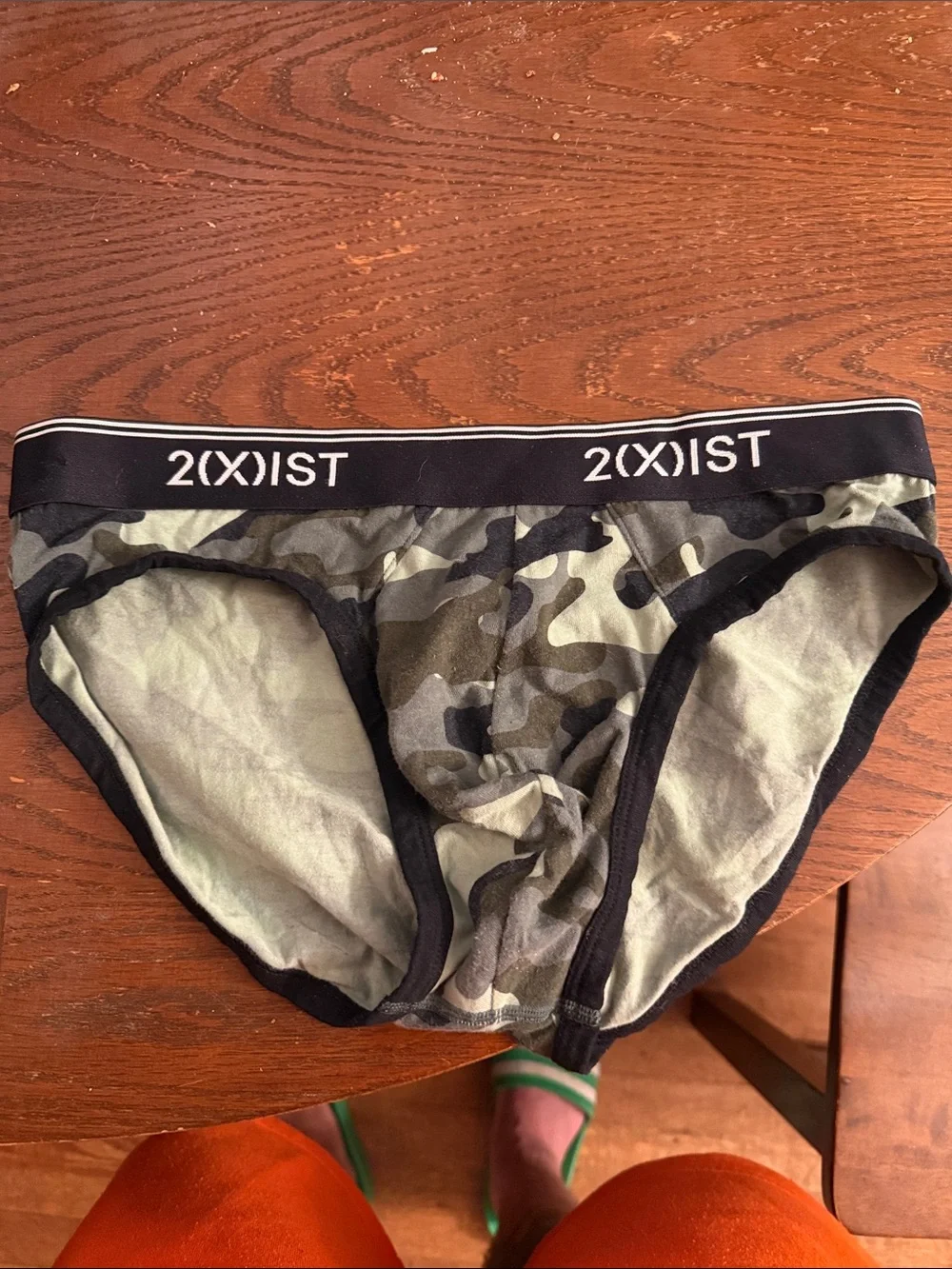 Mens camo low-rise briefs
